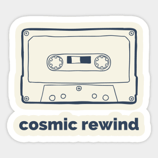 Cosmic Rewind Mixtape Sticker